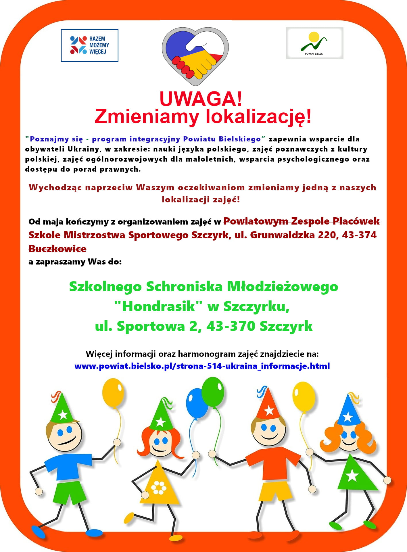 Nowości w programie dla uchodźców